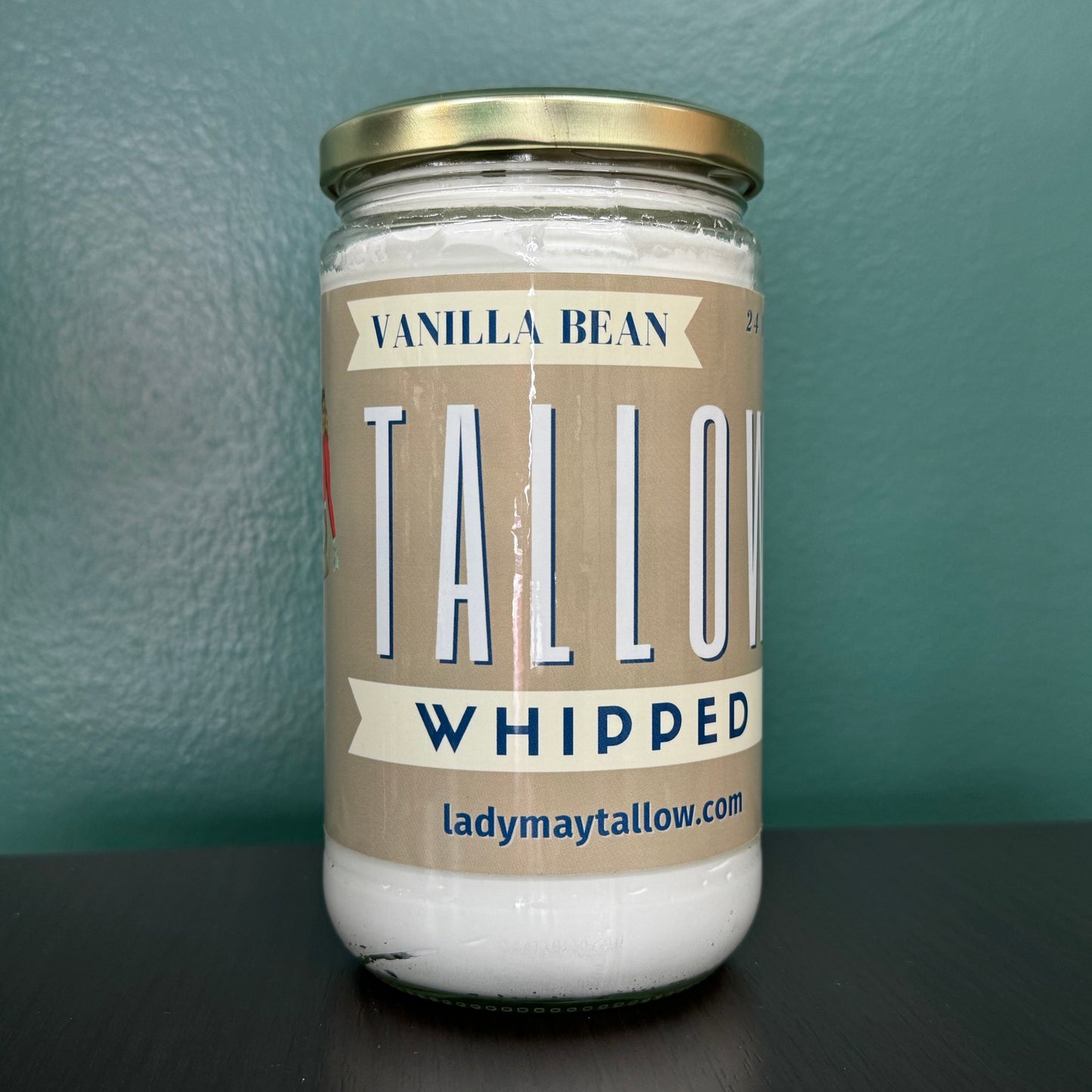 Vanilla Whipped Tallow 24oz (Grass-Fed Beef)