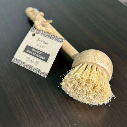 Bamboo Dish Scrubber (long handle)